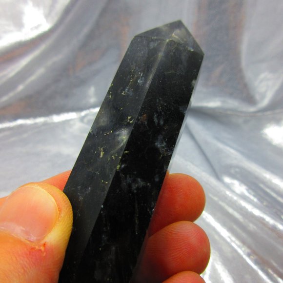 Astrophyllite Polished Tower Generator Crystal Meditation Tool - Picture 5 of 7